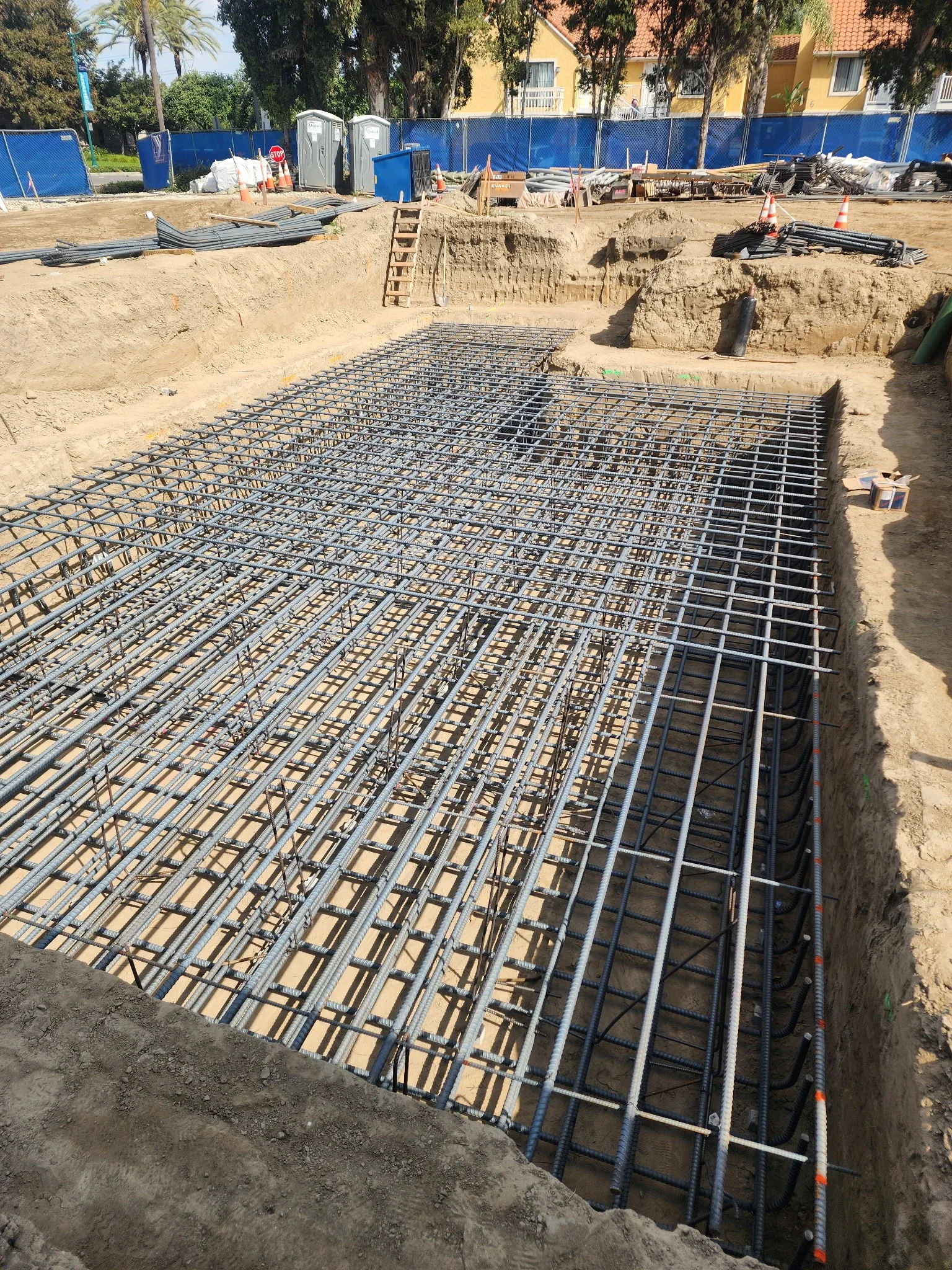 Podium slab reinforcement and concrete foundation work in Southern California